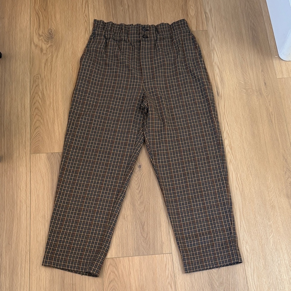 Madewell Brown and Gray Plaid pants - Picture 10 of 11